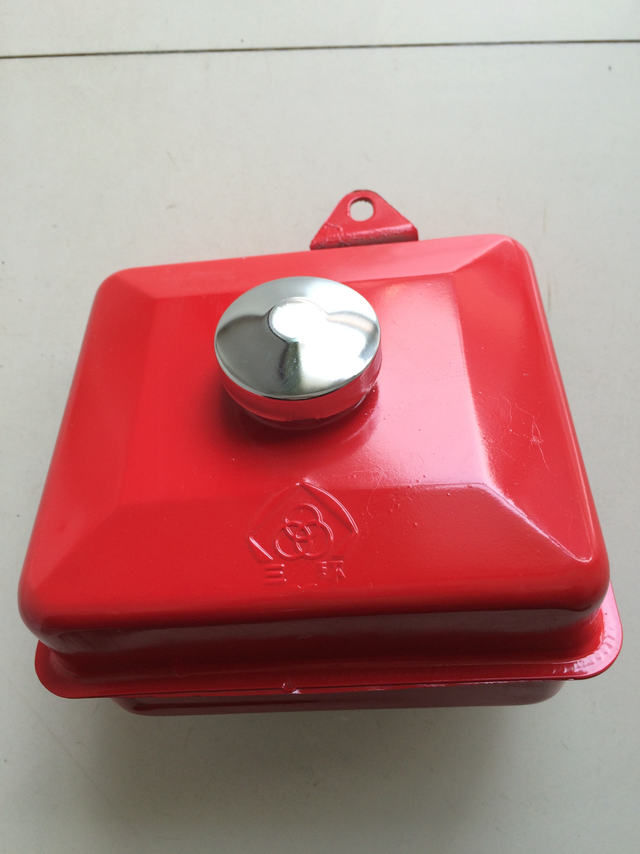 Cheap Diesel engine fuel tank red color with logo for R170 small and big fuel cock hole 50mm and 56mm for sale