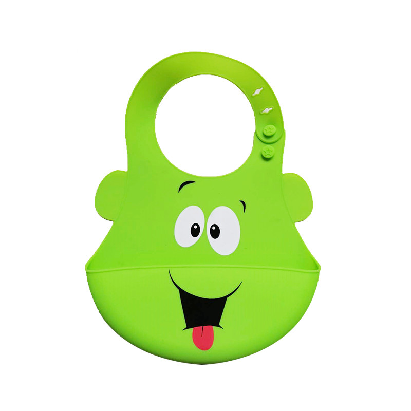 Cheap 100 % Silicone Baby Bibs BPA Free FDA / SGS Certificated for sale