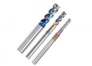 Cheap 10mm Flat DLC Carbide End Mill For Aluminum 45 Degree for sale