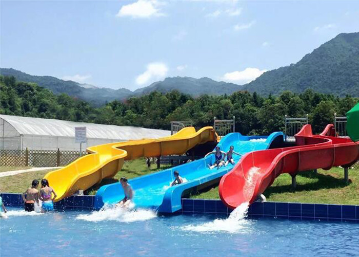 China Commercial Above Ground Pool Slide Fiberglass Aqua Funny Equipment on sale