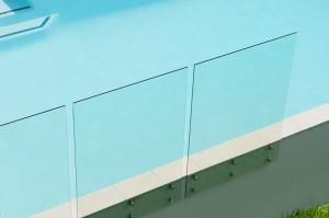 Cheap Australian Standard tempered glass fence panels 8mm ,10mm with pridrilled holes for sale