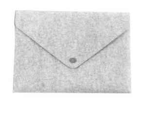 Cheap Hot selling unique design gray OEM design folder shape laptop felt bag. size IS a4. 3mm microfiber material for sale
