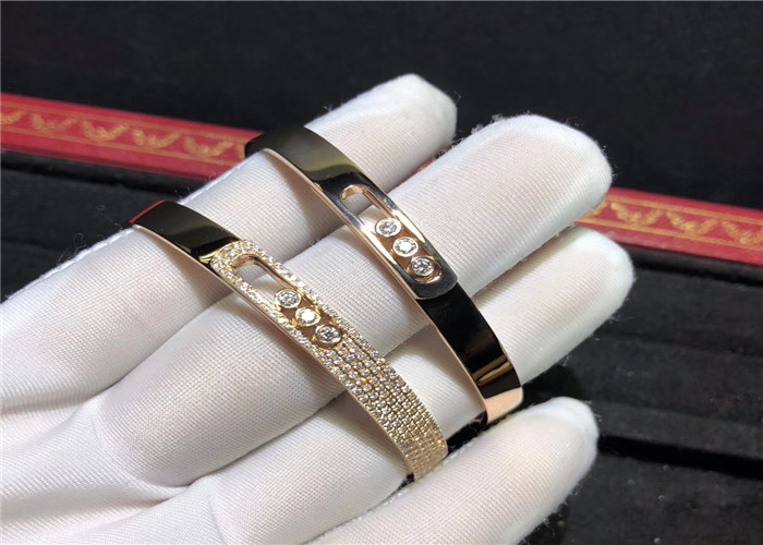 Cheap handmade 18K Gold  Move Noa Bangle , Diamond Paved  Move Bracelet for sale