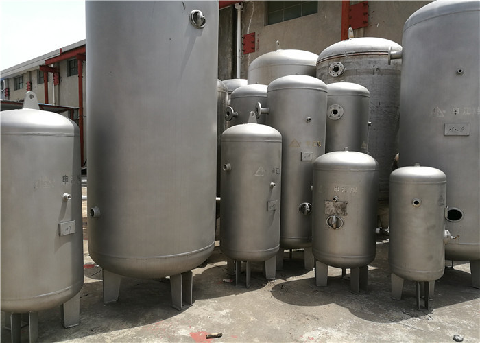 Cheap 232psi Pressure Horizontal Air Compressor Tank , Water / Gas / Propane Storage Tanks for sale