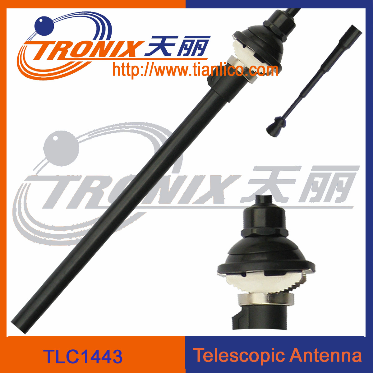 Cheap (hot products) 4 sections mast telescopic radio car am fm antenna TLC1443 for sale