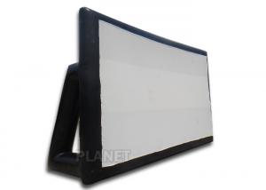 Cheap Black And White Inflatable Tv Screen Water Resistance Easy Operation for sale