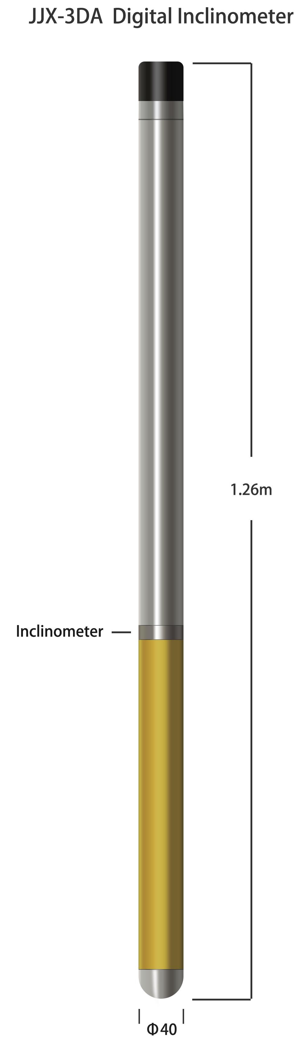 Cheap Azimuth 0-360 Deg Inclinometer Probe Vertex Angle 0-50 Deg Bipolar Codes for sale