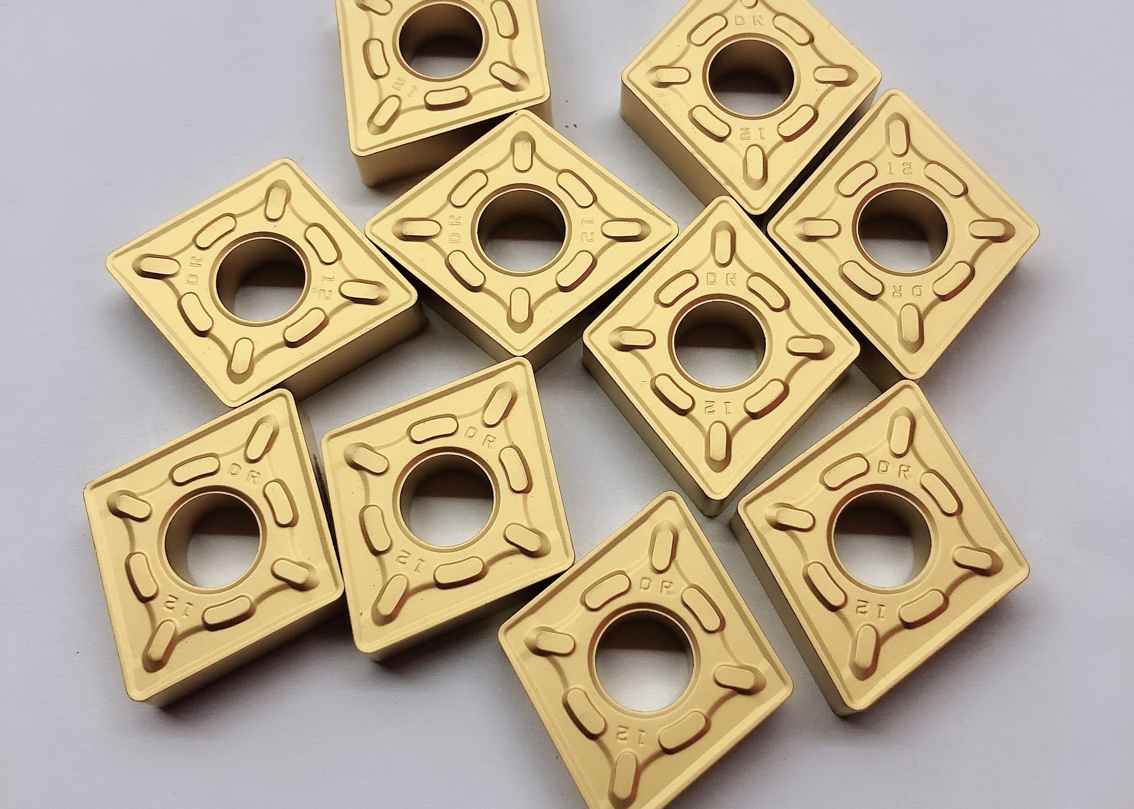 Cnc Tool Parts Carbide Cutting Inserts High Speed For Drilling / Boring