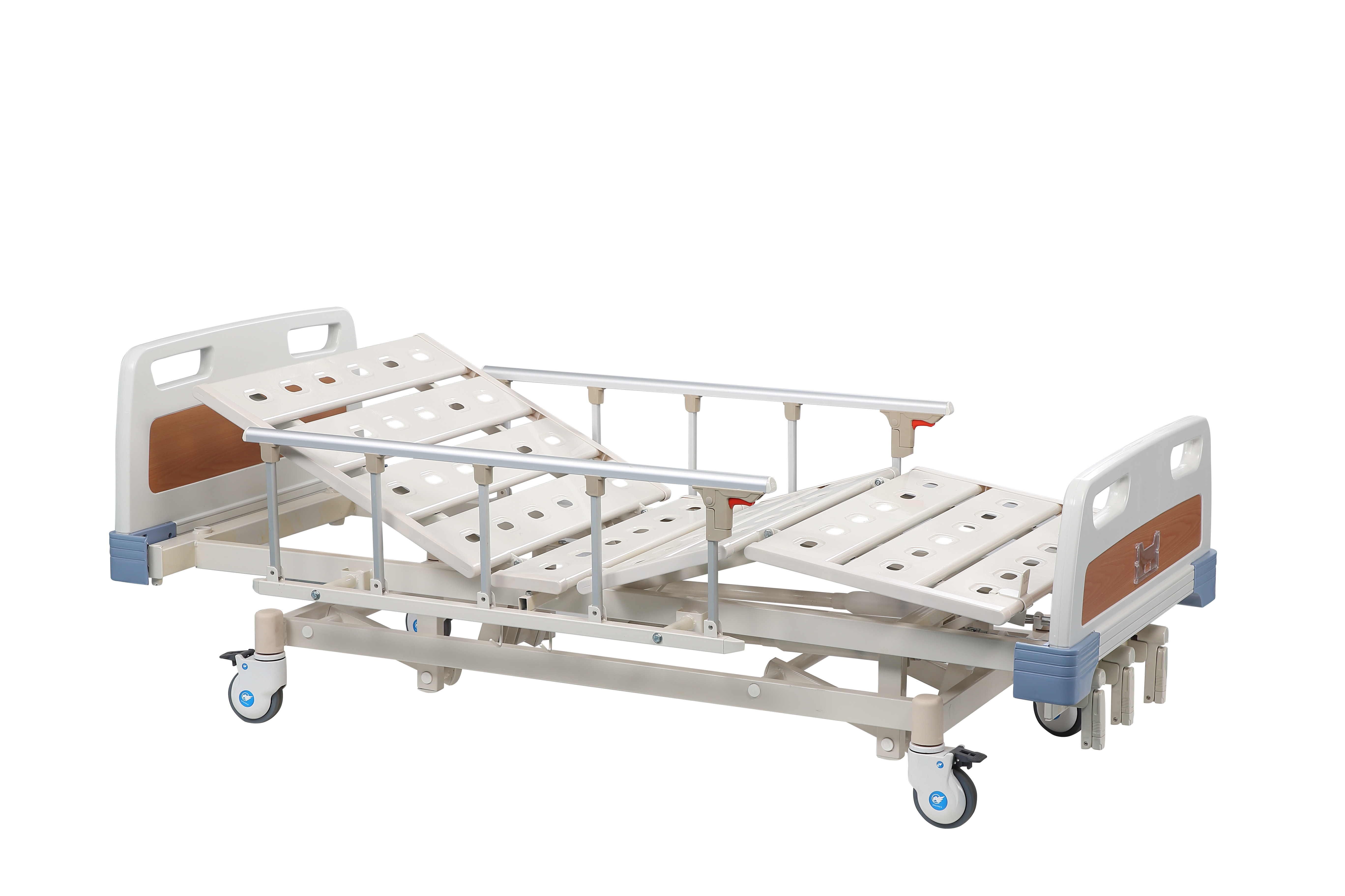 Cheap Adjustable ABS Hospital Manual Bed , 3 Function Portable Hospital Bed For Patient  for sale