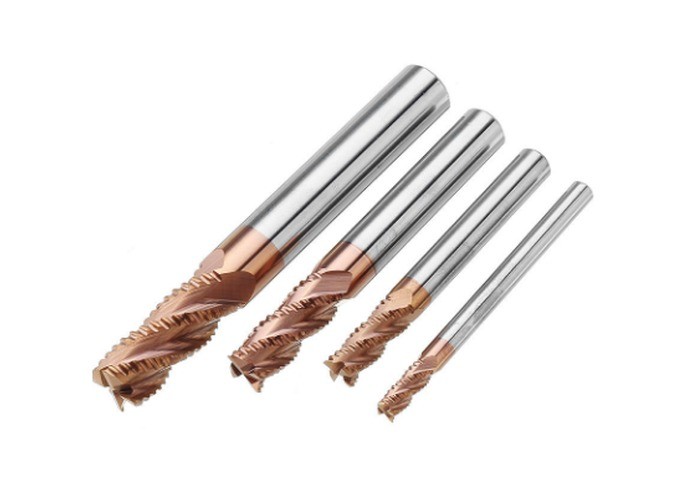 Cheap 4/6/8/10mm Rough End Mill Cutter Tools 4 Flutes HRC55 Tisin Coating for sale