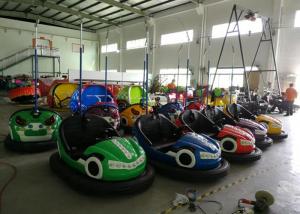 Cheap Sky Net Model Kiddie Bumper Cars Green / Red / Blue / Yellow Color For Theme Park for sale