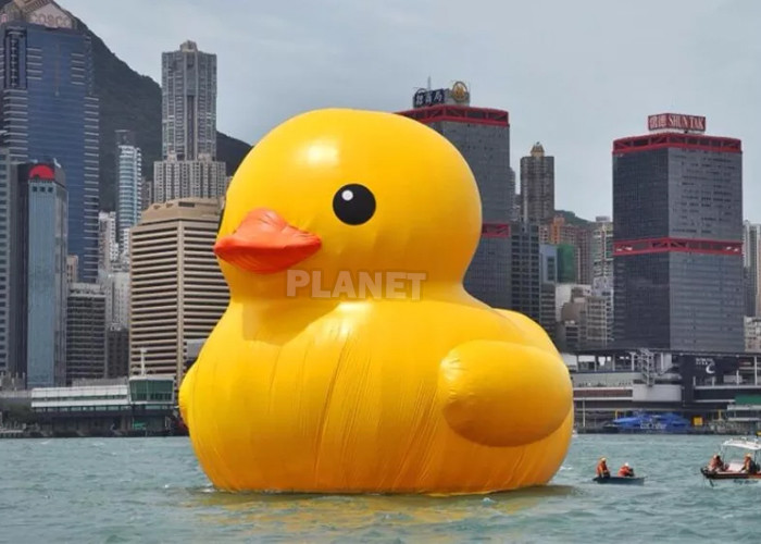 Cheap Outdoor Water Advertising Inflatable Duck Model Big Yellow Rubber Duck For Commercial for sale