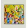 Buy cheap 5cm Modern Canvas Geometric Abstraction Paintings For Living Room Decoration from wholesalers