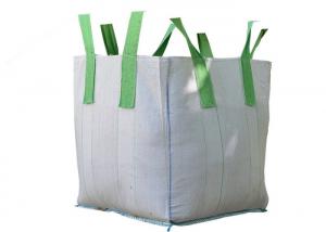 Cheap Cross Corner Green Lifting PP Container Bag Full Open Top / Custom Size Founded for sale