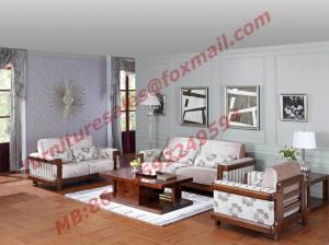 Cheap High Quality 1+2+3 Wooden Sofa Set from Shenzhen Right Home Furniture in Shenzhen China for sale