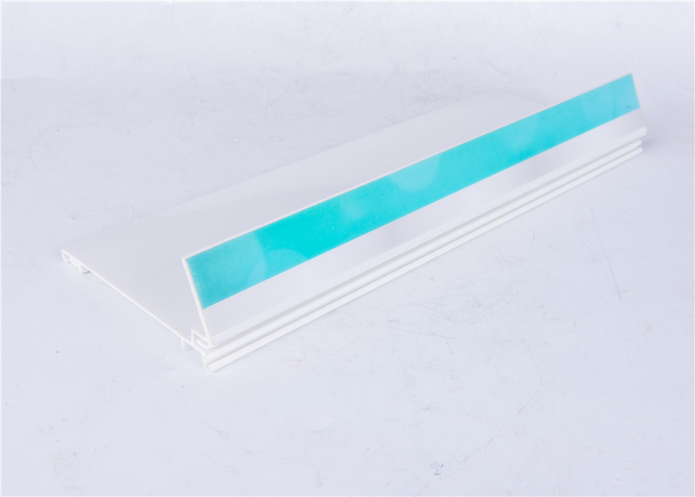 Cheap Transparent Extruded Plastic Profiles / PVC Sign Display For Supermarket for sale