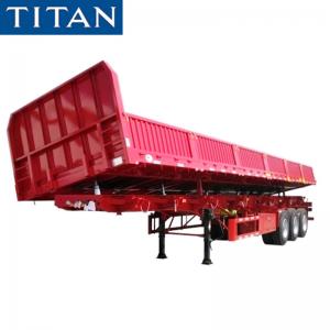 Cheap Side Dump Trailer Capacity 34 Ton Dropside Side Tipper for Sale for sale