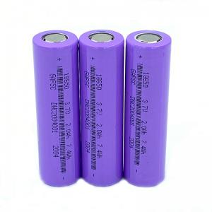 Cheap ROSH 3.7V 2000mAh 18650 Lithium Ion Battery for sale