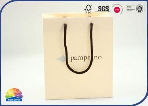 China Customized 4C Printed Paper Gift Bag With Handle Eco Friendly on sale