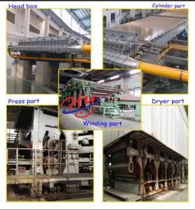China 150T/D Kraft Paper Making Machine For triple /quintuple wall boxes on sale