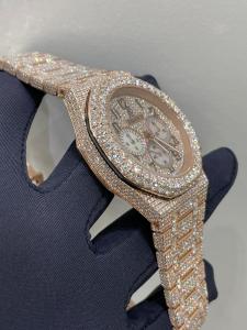 Cheap Full Diamond Luxury Watch Vvs Moissanite Watches For Man Rapper for sale