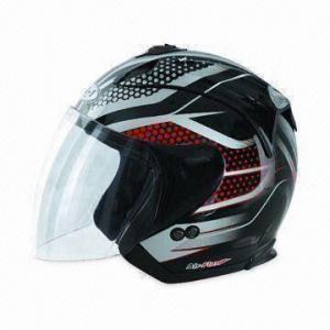 China Dot Open Face Helmet with Anti-scratch Shield, Available in S, M, L and XL Sizes on sale