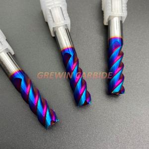 Cheap HRC60 Solid Carbide Flat End Mills CNC Milling Cutters for sale