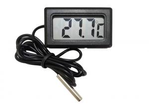 Cheap Mini Plastic Digital Freezer Thermometer , LCD Display Digital Cooler Thermometer for sale