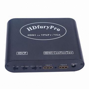Cheap HDMI® to VGA Video Switch with 2 x HDMI Input and YPPBR Output Box for sale