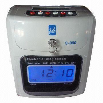 Buy cheap Biometric Digital Time Recording Machine with External Siren Function, Supports from wholesalers
