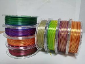 Cheap dual color 3d printer filament, silk filament ,pla filament ,3d printer filament for sale