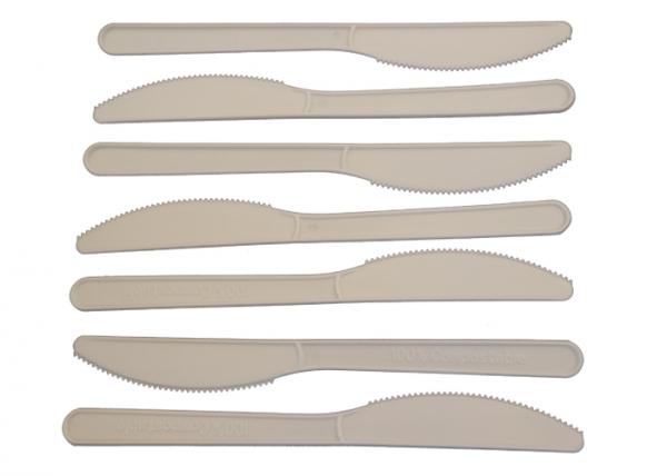 7 Inch PLA Cutlery 100% Biodegradable Knife Disposable Tableware For Food