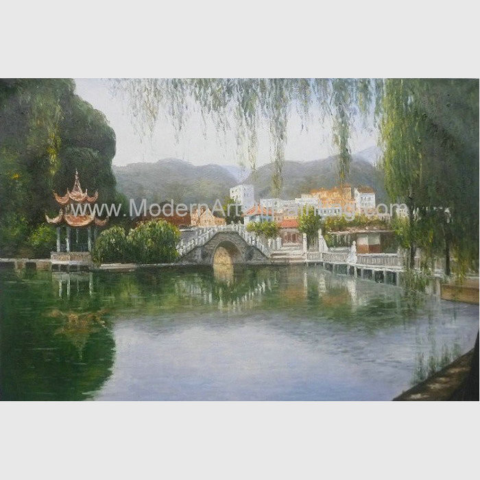 Cheap Hand Painted Claude Monet Oil Paintings Chinese Landscape Oil Paintings for sale