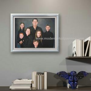 Cheap Realistic Family People Custom Oil Portrait Canvas 5cm For House Decoration for sale