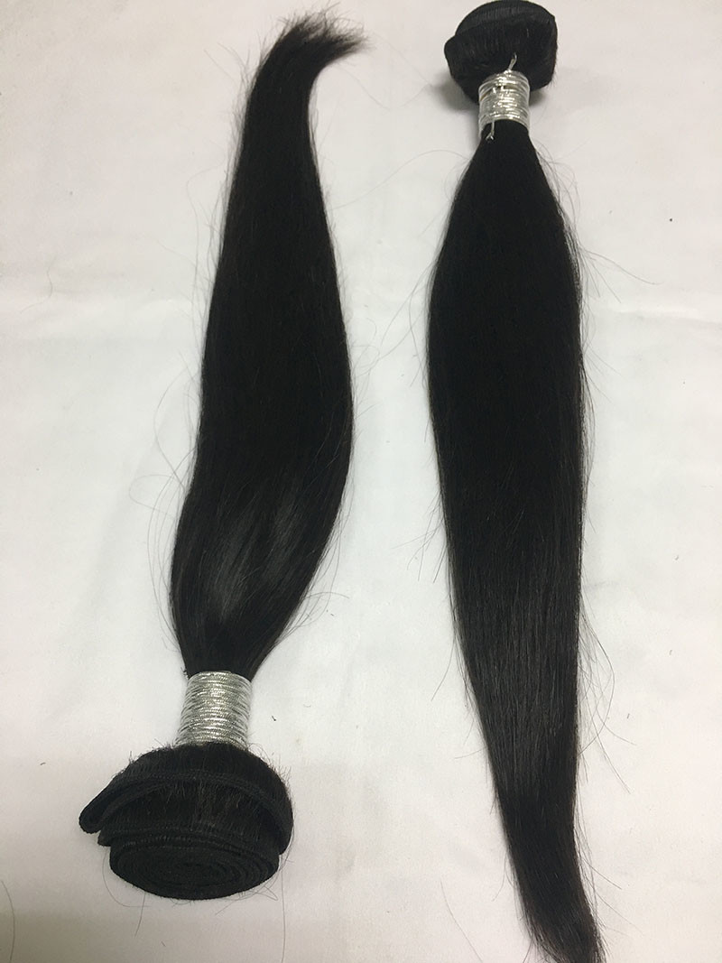 China 8a grade brazilian hair 100% virgin real human hair extensions straight human hair weft on sale