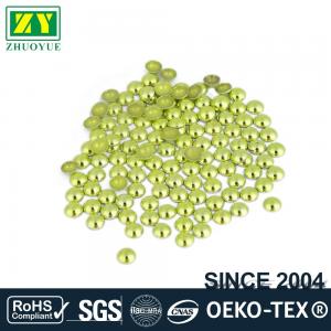 Cheap High Color Accuracy Flat Back Metal Studs Good Stickness With Even Shinning Facets for sale
