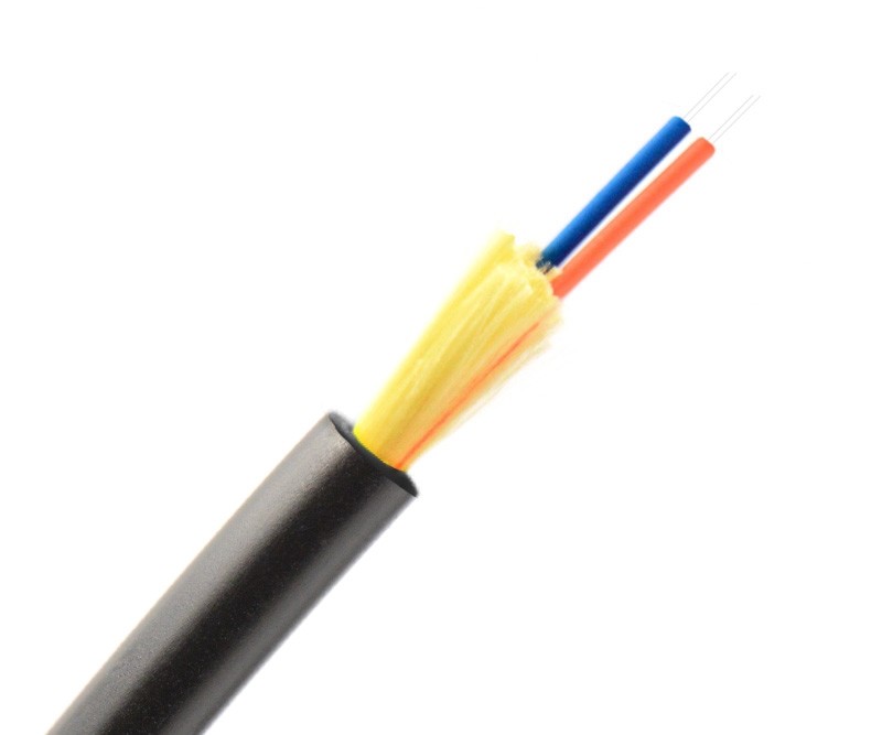 Cheap OFNP Ftth Optical Fiber Cable , Multimode Armored Fiber Optic Cable For Telecom Network for sale