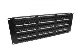 Cheap Distribution Cabinet Cat6 Shielded Rj45 Connectors , 96 Port 4U Server Rack Patch Panel for sale