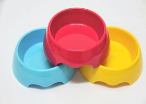 Cheap Middle Size Platisc Pet Bowls Food Grade ABS Rainbow Color With Anti Skidding for sale