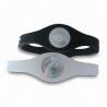 Buy cheap Silicone Balance Bracelet with Holograms and Negative Ion, Customized Designs from wholesalers