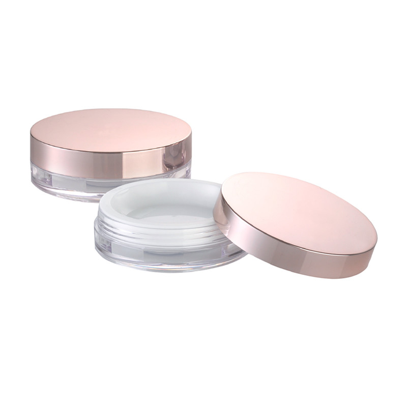 Cheap JL-PC108A Compact Case 5g Blusher Container Makeup Plastic Compact Powder Blusher Case for sale