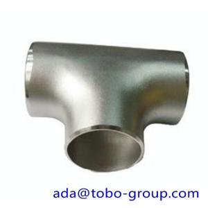 Cheap seamless Stainless Steel Tee , single slit pipe wall thickness 1 / 2 " NPS Sch5S to 24"OD x30mm for sale
