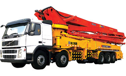 Cheap 94m/H 279kw Truck Mounted Concrete Pump Road Construction Machinery for sale