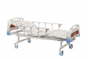 Cheap Movable Hospital Patient Bed Double Function , ABS Head Power Hospital Bed  for sale