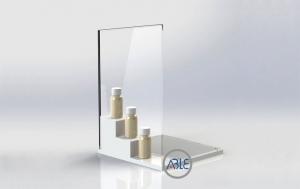 Cheap custom acrylic perfume display stand counter style for sale