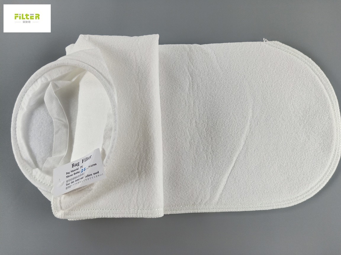 Buy cheap Food Grade 25 Micron Polyester Liquid Filter Bag with Sewing Thread from wholesalers