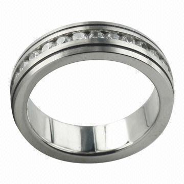 Cheap Ring, Made of Titanium/Tungsten/Stainless Steel, Available in Various Colors for sale
