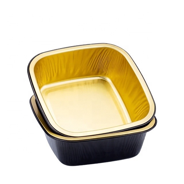 Cheap Disposable Aluminum Foil Lid And Container For Airline And Restaurant Food Packing for sale
