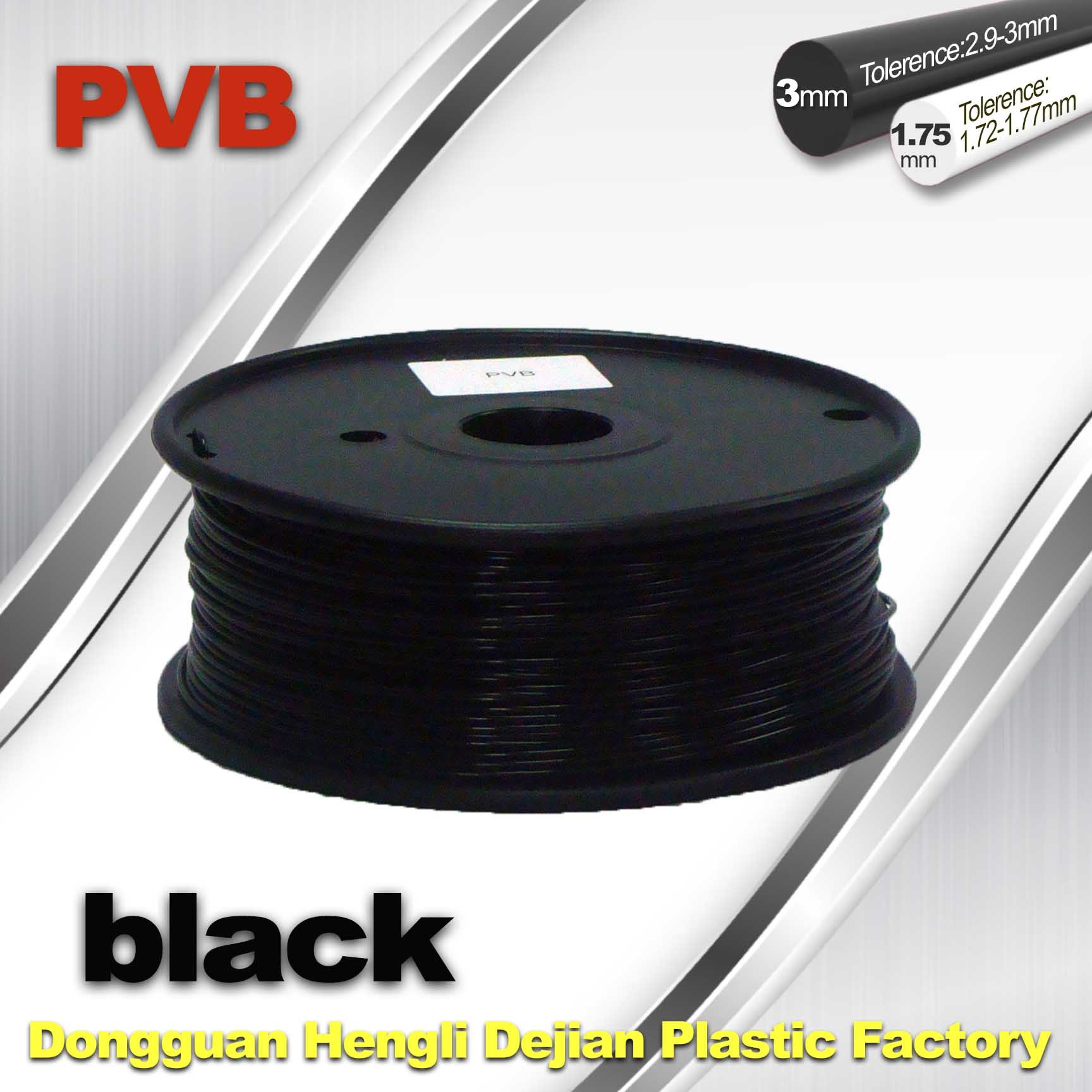 Cheap High Strength ABS and PLA 3D Printer Filament 1.75mm Black Color for sale