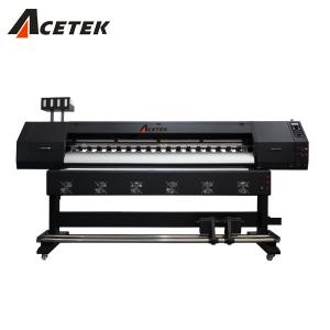 Cheap Acetek 1440dpi Eco Solvent Printer , 1.6m Canvas Printing Machine for sale